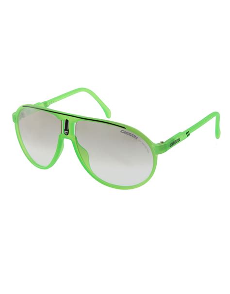 Carrera Champion Aviator Sunglasses in Green - Lyst