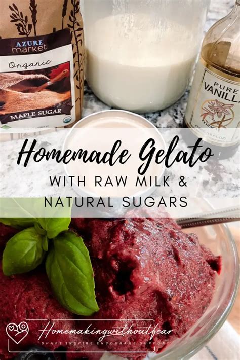 Homemade Raw Milk Gelato (no machine) - Homemaking Without Fear