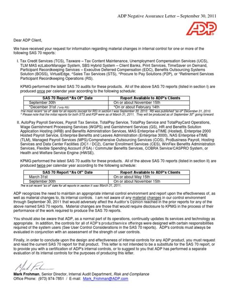 Bridge Letter 2011-09-30 FINAL | Accounting And Audit | Business