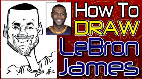 How To Draw A Quick Caricature Lebron James - YouTube