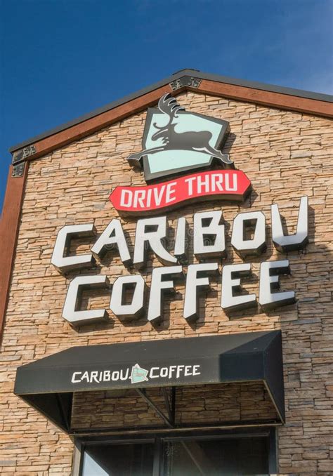 Caribou Coffee Exterior and Logo Editorial Image - Image of business ...