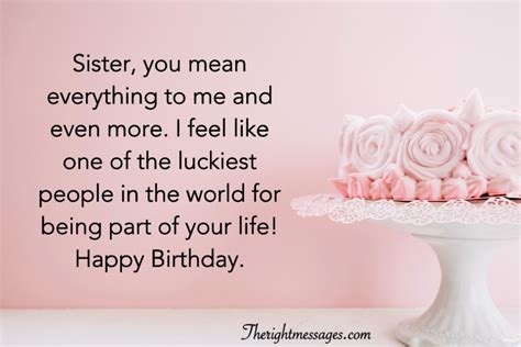 Short Birthday Greetings For Sister - werohmedia