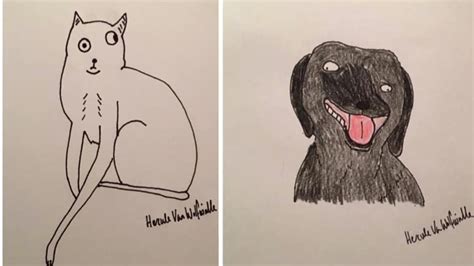 These Funny Pet Drawings Raise Over $45,000 - YouTube