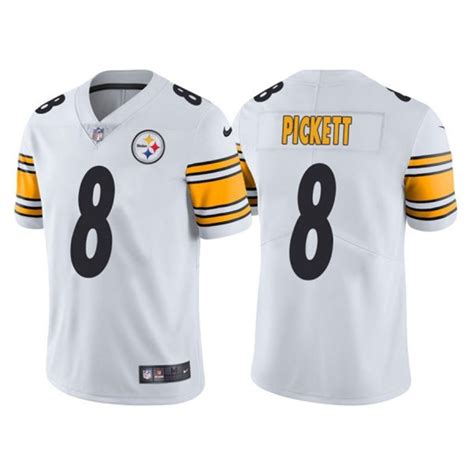 Nike Steelers 8 Kenny Pickett White 2022 NFL Draft Vapor Untouchable Limited Jersey