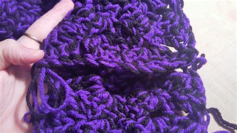 Making a Fan Stitch Crochet Infinity Scarf | ThriftyFun