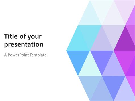 Abstract PowerPoint Template with Pastel Triangles - PresentationGO.com