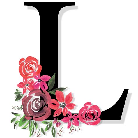 Floral Letter Alphabet 9265377 PNG