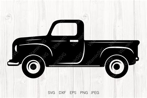 Truck SVG, Vintage Truck, Car Graphic by VitaminSVG · Creative Fabrica