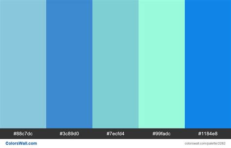 Cold Blue Scheme Colors | ColorsWall