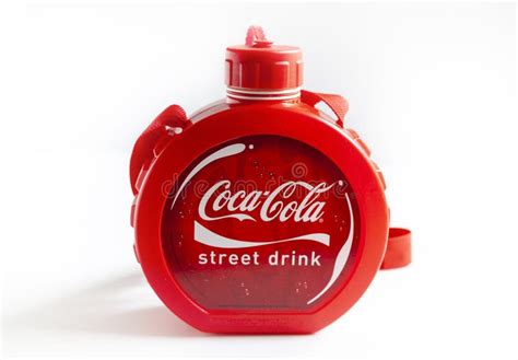 Round Plastic Coca-Cola Red Water Bottle Editorial Photo - Image of isolated, lifestyles: 141843976