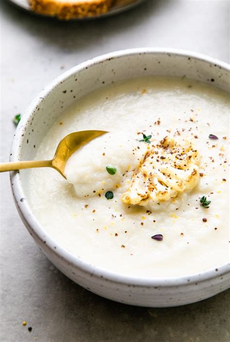 Vegan Cauliflower Soup (Creamy + Delicious) - The Simple Veganista