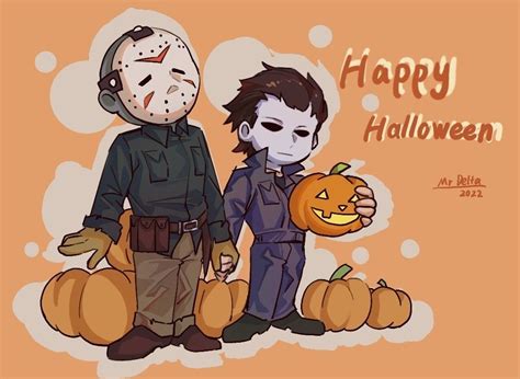 Michael Myers and Jason Voorhees - fan art | Horror villains, Michael ...