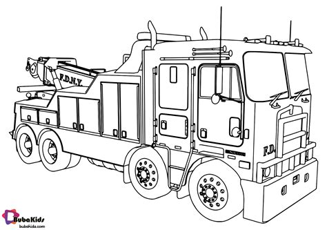 Printable Fire Truck Coloring Pages