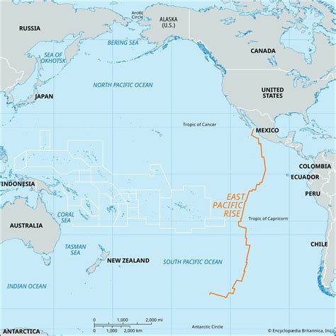 East Pacific Rise | Plate Boundary, Map, Location, & Facts | Britannica