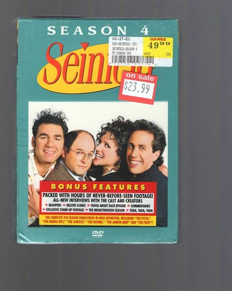 SEINFELD FOURTH SEASON DVD BOX SET 4 DVD's BRAND NEW IN ORIGINAL ...