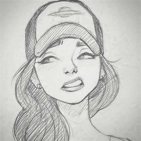 Art Sketches Pencil, Girl Drawing Sketches, Girly Drawings, Art Drawings Sketches Simple, Cool ...