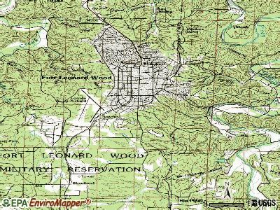 Fort Leonard Wood Training Area Map