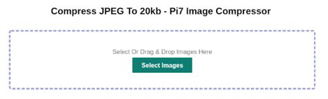 Compress Image To 20kb | Pi7 Image Tool