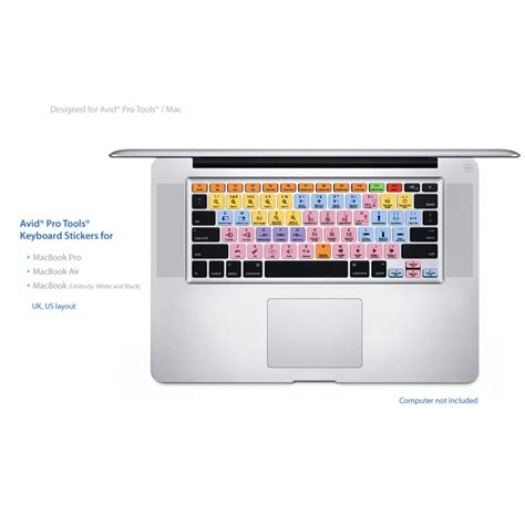 Avid Pro Tools Keyboard Stickers Shortcuts Labels French (AZERTY ...