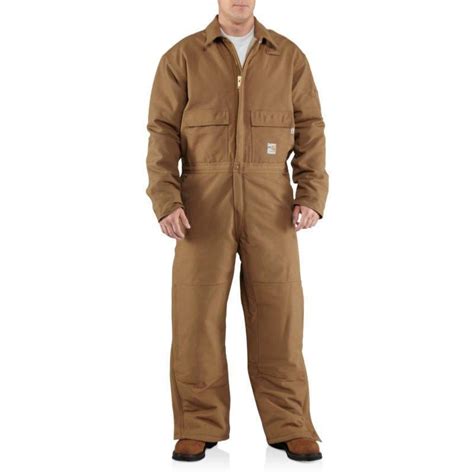 Carhartt Men's Flame Resistant Duck Coverall-Quilt Lined 100196