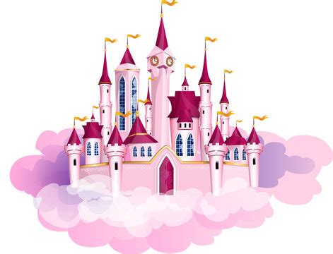 Pink Princess Castle Background