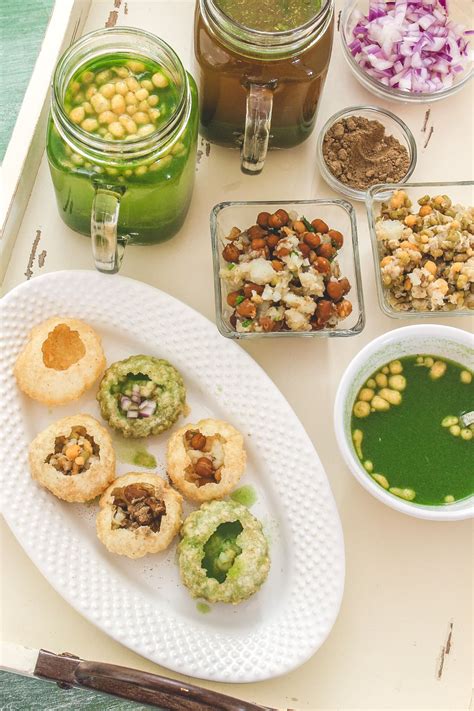 Pani Puri Recipe (Water & Stuffing) - Spice Up The Curry