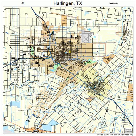 Harlingen Texas Street Map 4832372