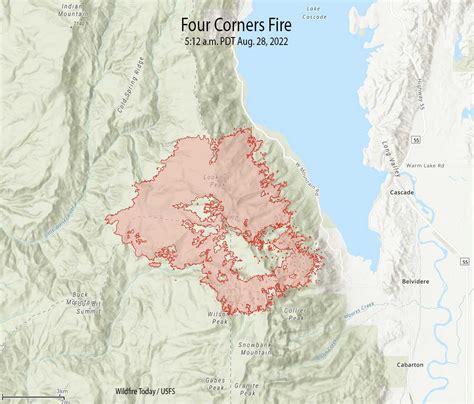 Four Corners Fire burns more than 10,000 acres near Lake Cascade in ...