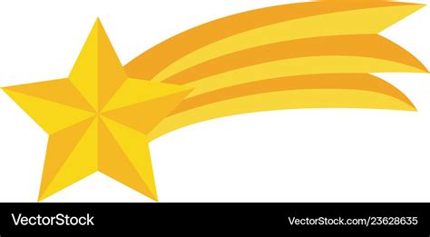 Shooting star cartoon Royalty Free Vector Image