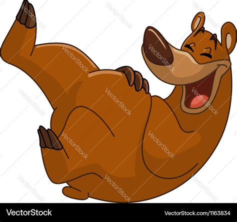 Laughing bear Royalty Free Vector Image - VectorStock