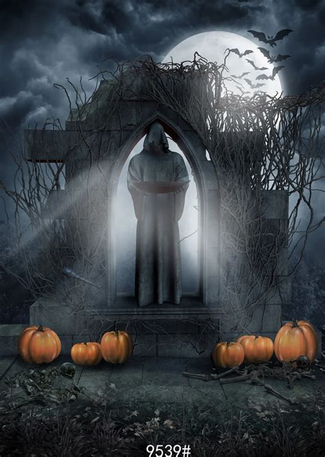 Halloween Horror Background Pumpkin backdrops Vinyl backdrops for ...