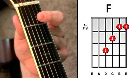 Master The F Chord - 4 Easy Steps - Electric Acoustic Guitar Lessons For... | Guitar lessons for ...