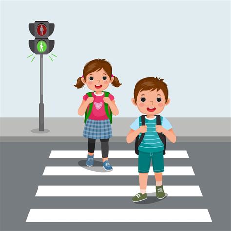 Crossing The Road Clipart