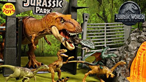 New Jurassic World 6 Pack Mattel Dinosaur Toys Collection Unboxing Falle... | New jurassic world ...