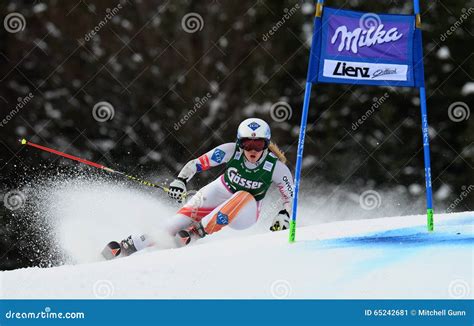 Audi FIS World Cup - Women S Giant Slalom Editorial Photo - Image of ...