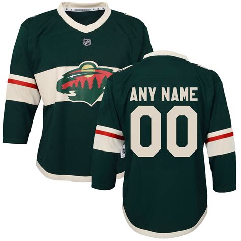 Toddler Minnesota Wild Red Home Replica Custom Jersey