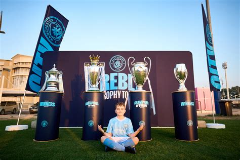 Treble trophies visit City Football Schools in Abu Dhabi and Dubai