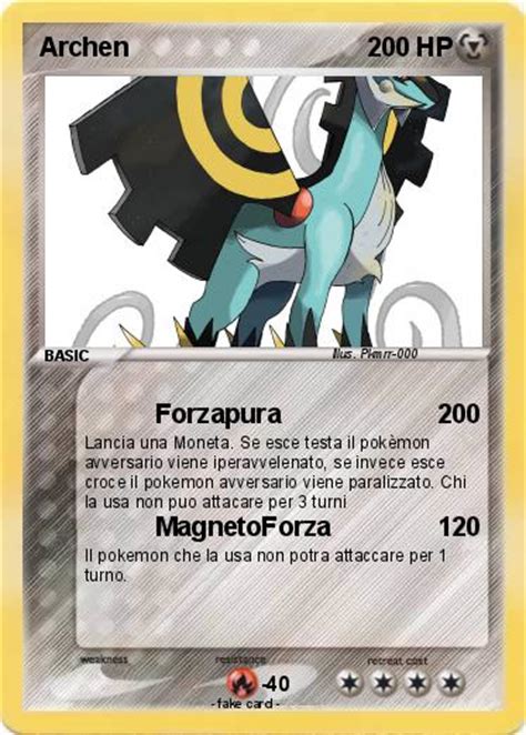 Pokémon Archen 40 40 - Forzapura - My Pokemon Card