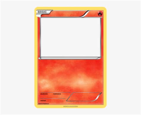 Blank Fire Type Pokemon Card