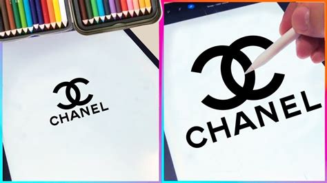 How to draw CHANEL Logo | Draw and coloring logos - YouTube