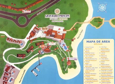 Map Layout Gran Bahia Principe Cayacoa from resortmaps.com (a great resource) | Samana, Mapas ...