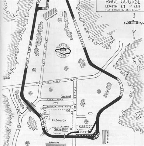 Watkins Glen Race Track Map - Maps For You