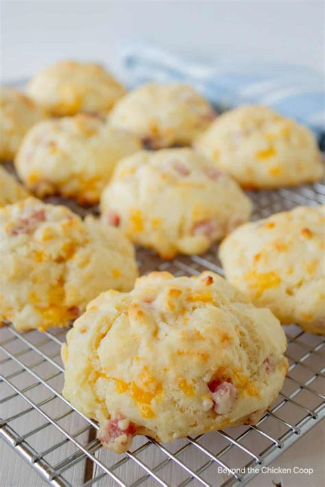 Ham and Cheese Biscuits - Beyond The Chicken Coop