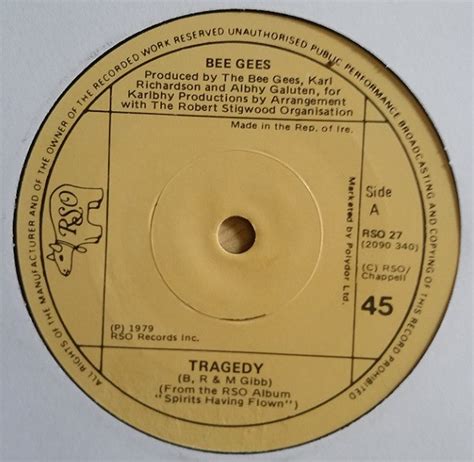 Bee Gees - Tragedy (1979, Vinyl) | Discogs