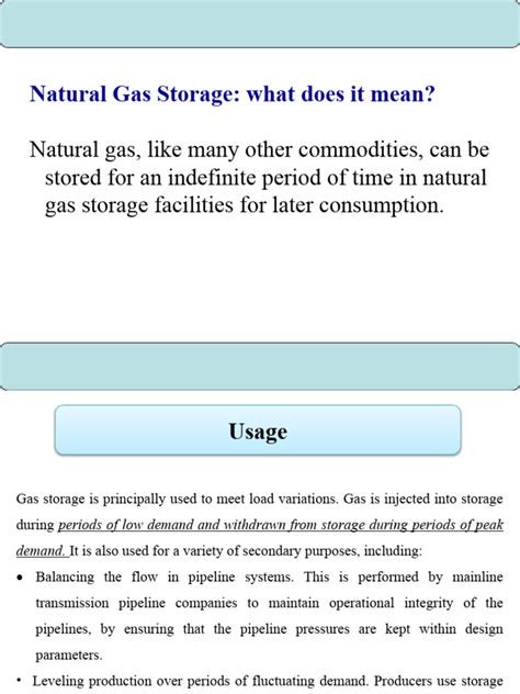 Gas Storage-Main Presentation | PDF | Natural Gas Storage | Petroleum ...