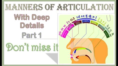 Manners of Articulation in English consonants/Linguistics/Phonetics ...