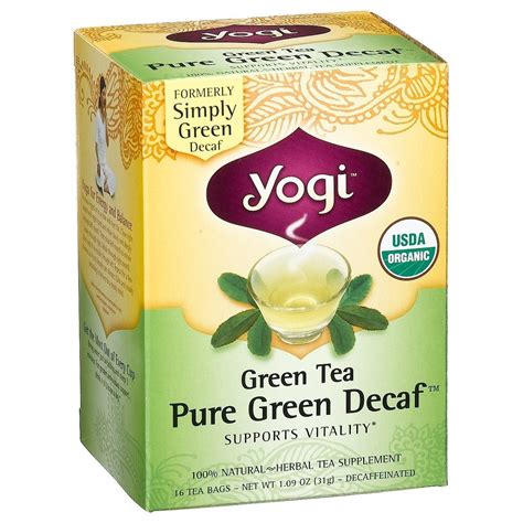 Yogi Organic Pure Green Decaf (Formerly Simply Green Decaf) | Tea Lady