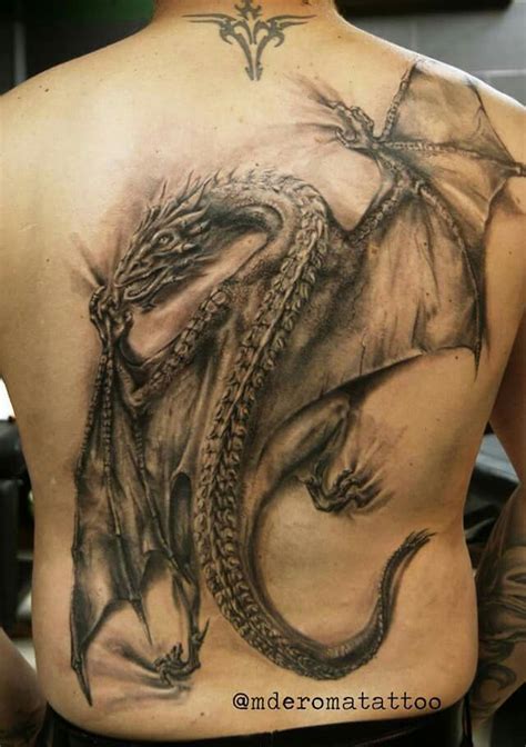 Dragon back piece | Dragon tattoo designs, Dragon tattoos for men ...