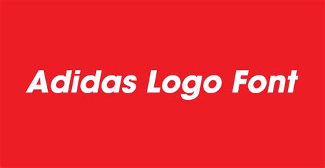 Adidas Logo Font Free Download » DaFontsPro