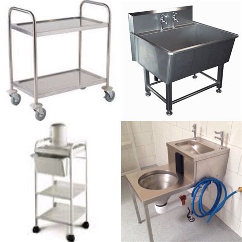 Stainless steel funeral equipment | Rose house, Stainless steel counter tops, Mortuary